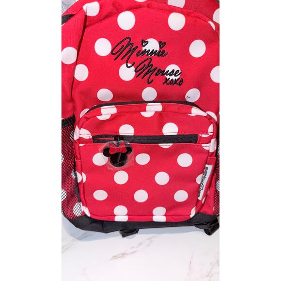 Disney Parks Walt Disney World Minnie Mouse XOXO Polka Dots Backpack NEW main image 4